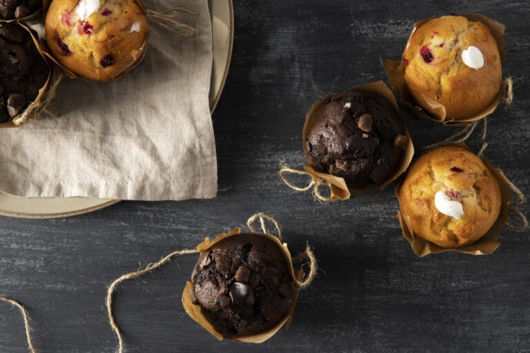 vista-superior-de-muffins