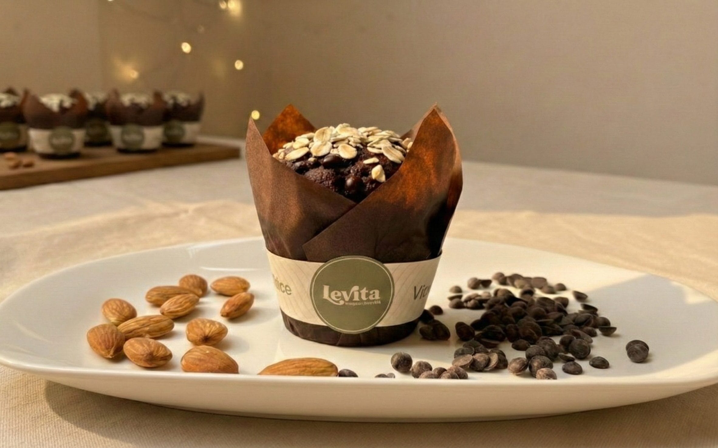 Muffin saludable Levita de chocolate - snack sin azúcar añadido