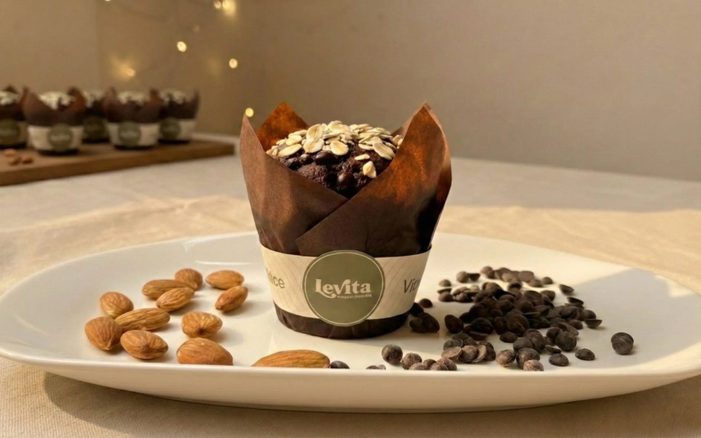 Muffin saludable Levita de chocolate - snack sin azúcar añadido